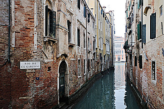 房子,运河,威尼斯,威尼托,意大利,欧洲