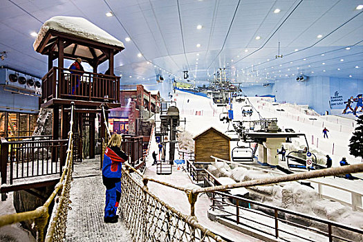 商场,酋长国,滑雪,迪拜