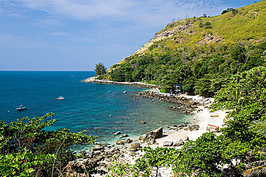 海滩,普吉岛,南海岸,泰国南部,泰国,东南亚,亚洲