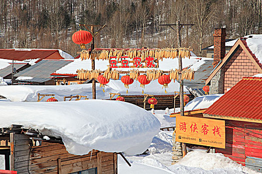 海林双峰林场雪乡