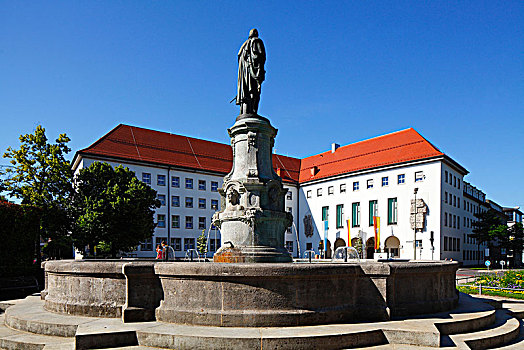 喷泉,奥格斯堡,巴伐利亚,德国,欧洲