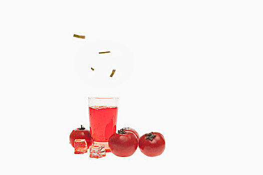 特写,西红柿,玻璃杯,番茄汁