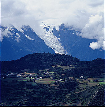 云南,香格里拉,虎跳峡,明永冰川