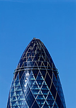 瑞士再保险塔,伦敦,户外,特写,圆顶,工人