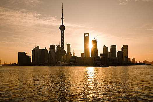 浦東,黃浦江,上海,中國