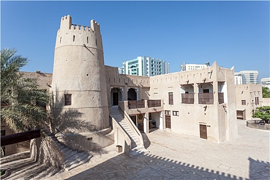 古老,堡垒,博物馆,阿联酋