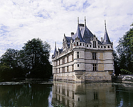 法国,中心,卢瓦尔河,里多运河,城堡
