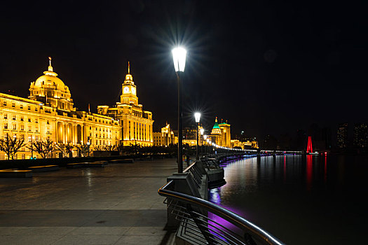 上海外滩建筑夜景