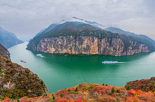 重庆奉节瞿塘峡,夔门,风光