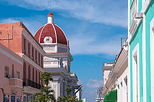 市政厅,公园,西恩富戈斯,古巴