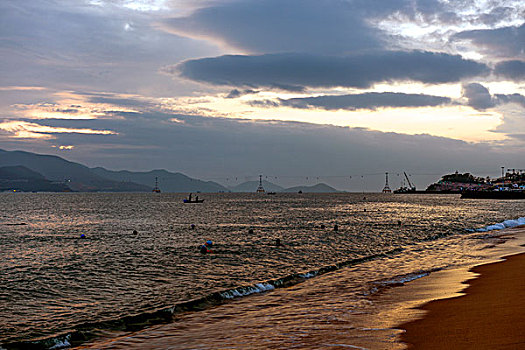 越南芽庄海滩风光