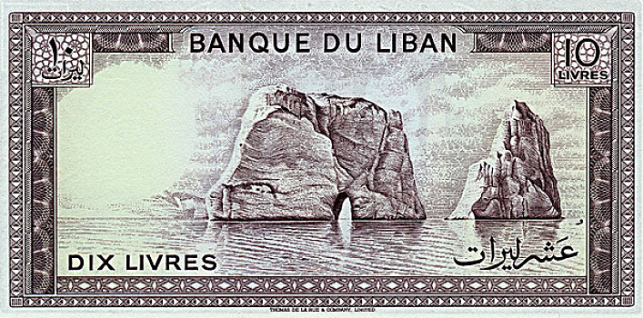 钞票,黎巴嫩,石头,水