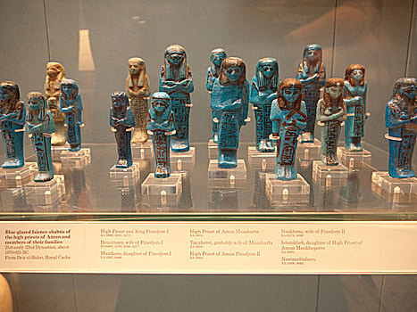 古埃及蓝色陶俑