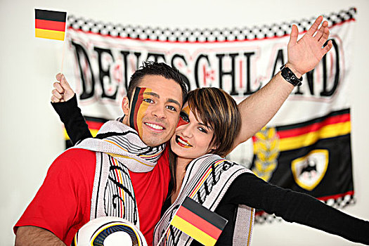 高兴,德国人,足球,球迷