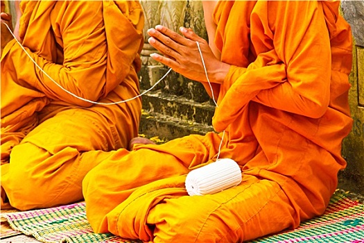 僧侣,宗教,仪式,泰国人,庙宇