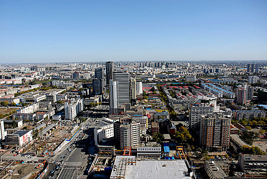 天津河东区十一经路鸟瞰