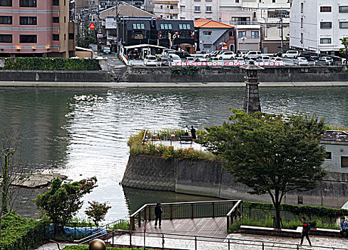 日本福冈博多运河沿岸
