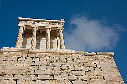 希腊,雅典,卫城,特写,古迹,墙壁,大幅,尺寸