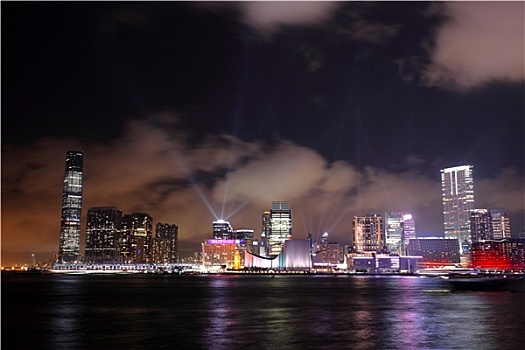 香港,夜晚