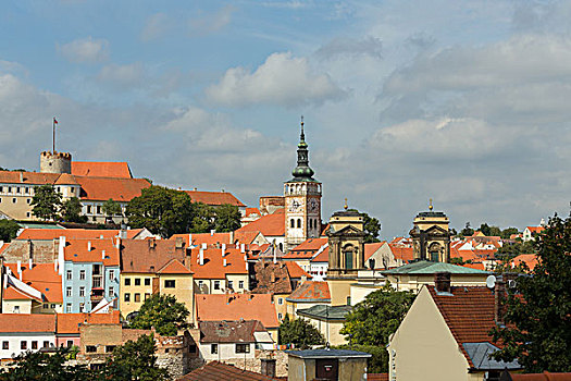 教堂,城市,捷克