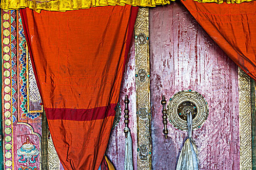 入口,寺院,拉达克,印度