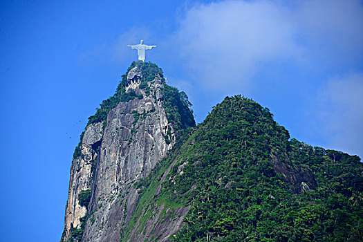 耶稣,救世主,雕塑,顶端,耶稣山,里约热内卢,巴西,南美