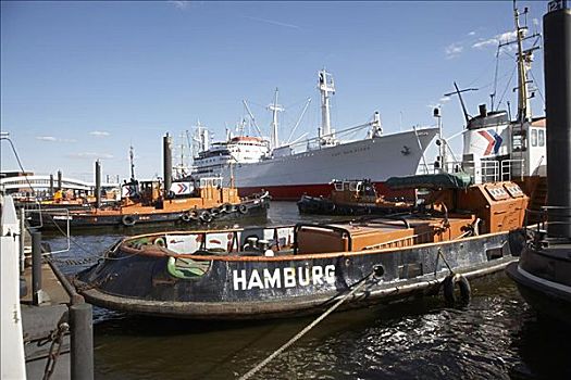 船,汉堡港,汉堡市,德国