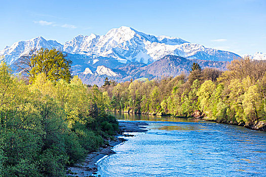 萨尔察赫河,萨尔茨堡州,贝希特斯加登阿尔卑斯山,奥地利