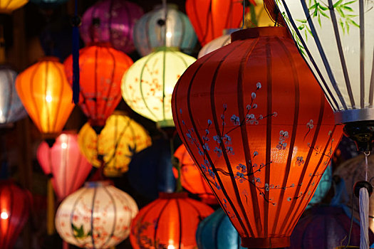 越南,会安,古镇,中国传统,元素,灯笼