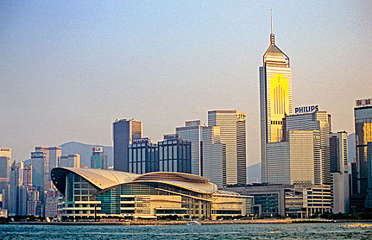 香港,香港岛,天际线,湾仔,塔,展示,中心