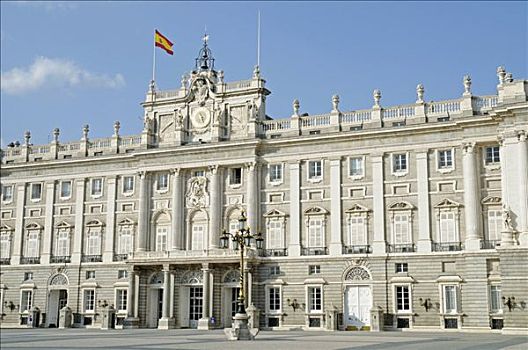 入口,旗帜,正面,宝座,房间,马德里皇宫,皇宫,阿玛斯,马德里,西班牙,欧洲