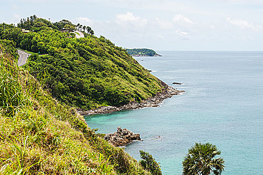 蓝色海洋,蓝天,白云,普吉岛,泰国