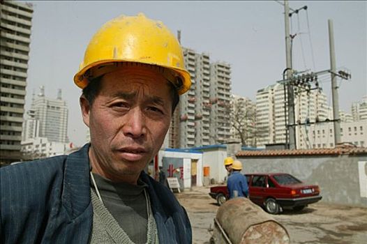 中国,北京,施工人员