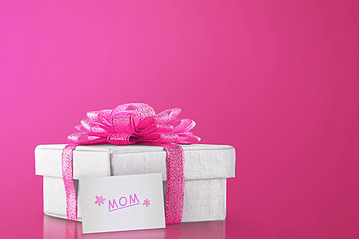 礼盒,粉色,丝带,妈妈