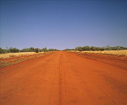 红色,未整理,道路,澳大利亚