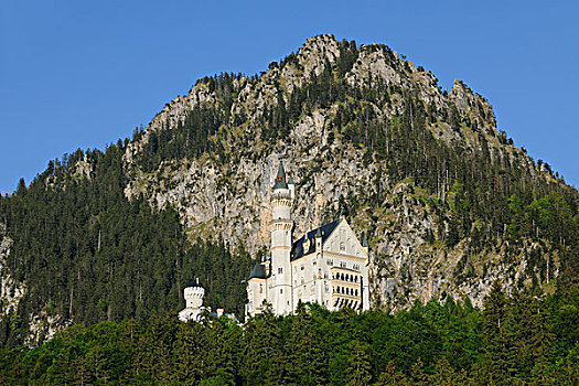 城堡,新天鹅堡,上巴伐利亚,巴伐利亚,德国,欧洲
