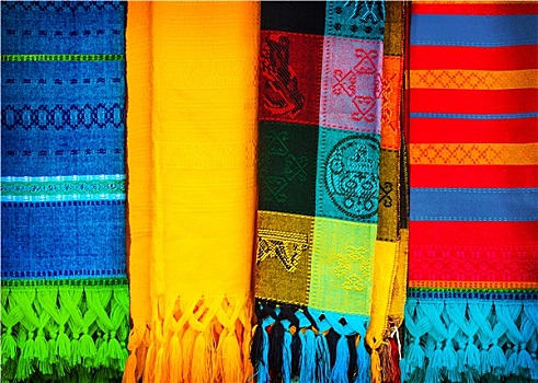 传统,墨西哥,围巾