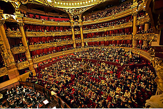 剧院,加尼叶歌剧院,巴黎,法国