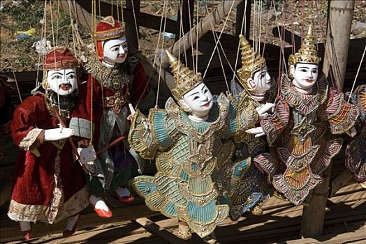 缅甸,木偶,特写