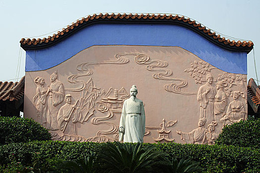 江西撫州湯顯祖紀念館湯顯祖塑像
