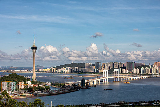 中国澳门城市风光夜景图片