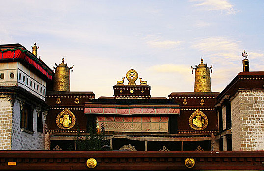 西藏拉萨大昭寺和喇嘛