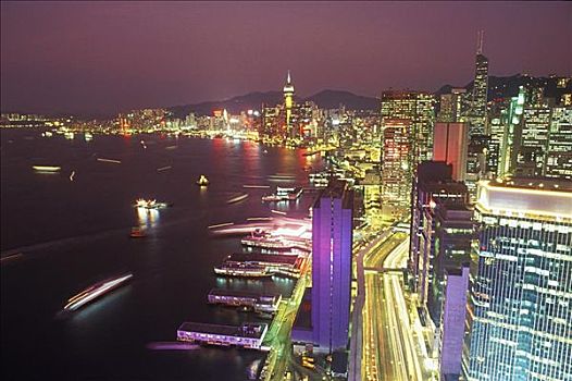 俯拍,建筑,城市,香港