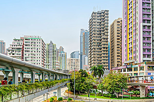公寓楼,郊区,地区,新界,香港,中国