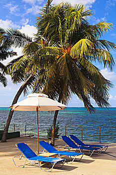 沙滩椅,普拉兰岛,塞舌尔