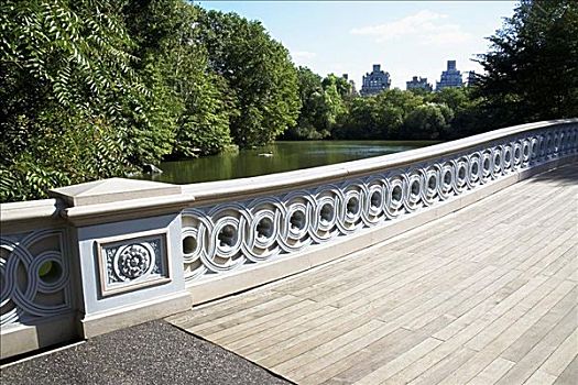 桥,中央公园,纽约