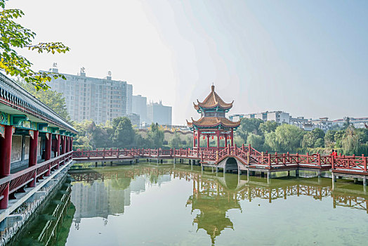 长沙古开福寺－佛殿,钟鼓楼,古银杏,佛塔