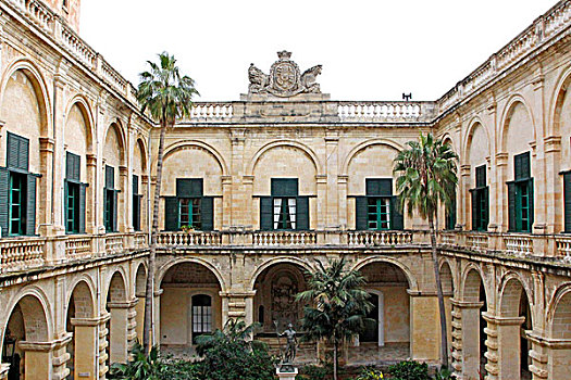宫殿,世界遗产,瓦莱塔市,马耳他,欧洲