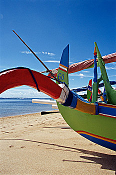 巴厘岛,沙努尔,海滩