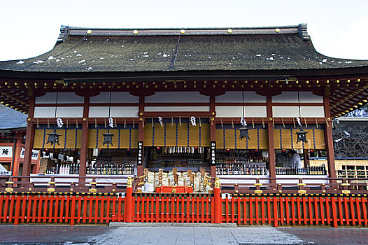 日本,京都,神祠,神社,食物,供品